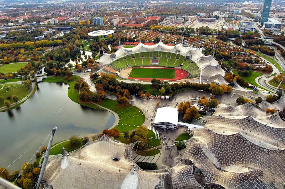 الملعب الأولمبي في ميونخ بألمانيا